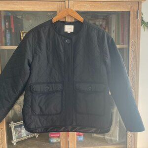 Ann Taylor Loft Black Quilted jacket